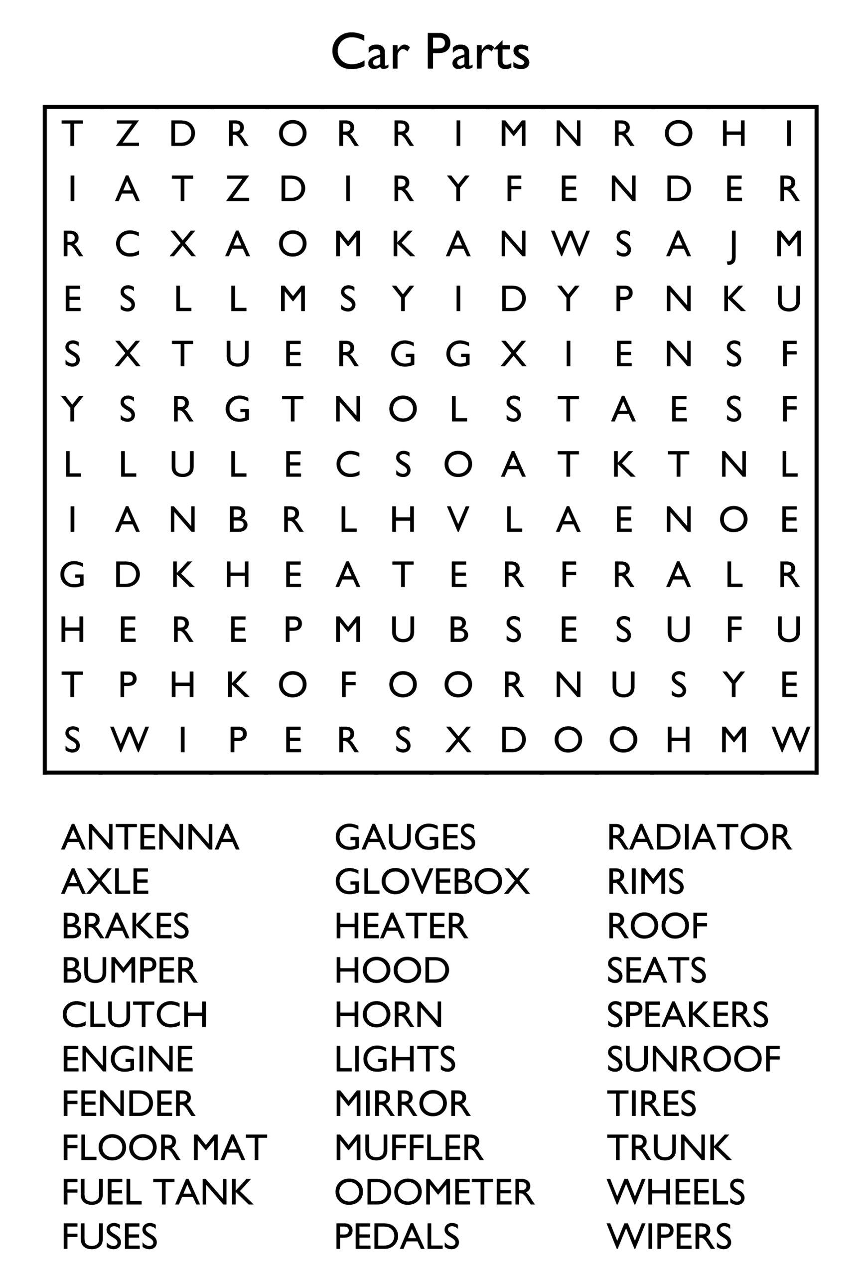 10 Free Printable Word Search Puzzles 10 Free Printable Word Search Puzzles