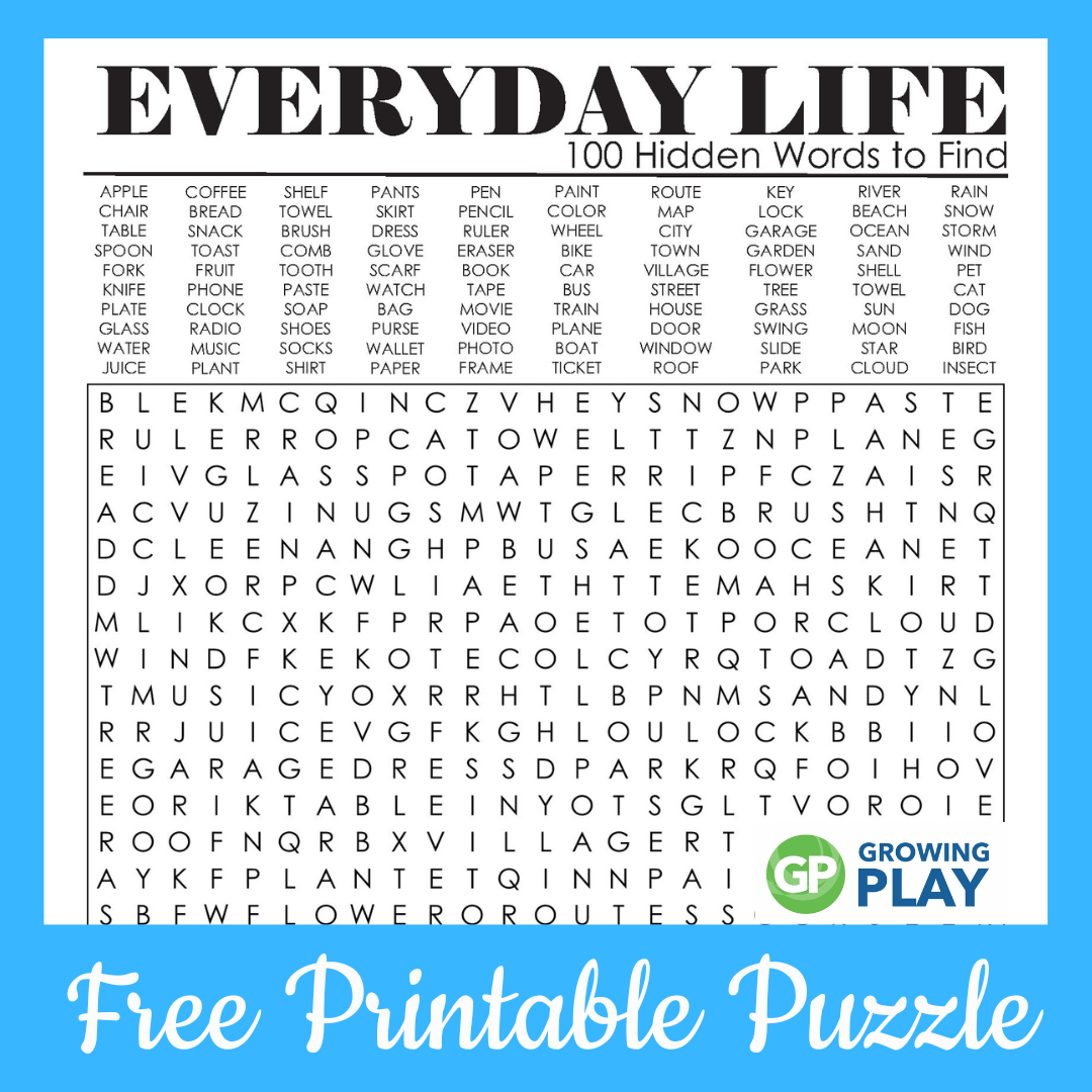 printable free word search
