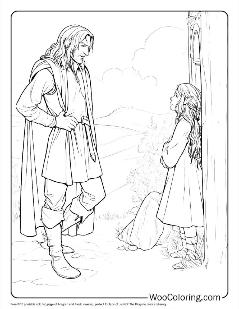 100 Lord Of The Rings Coloring Pages Free PDF To Print Woo Coloring