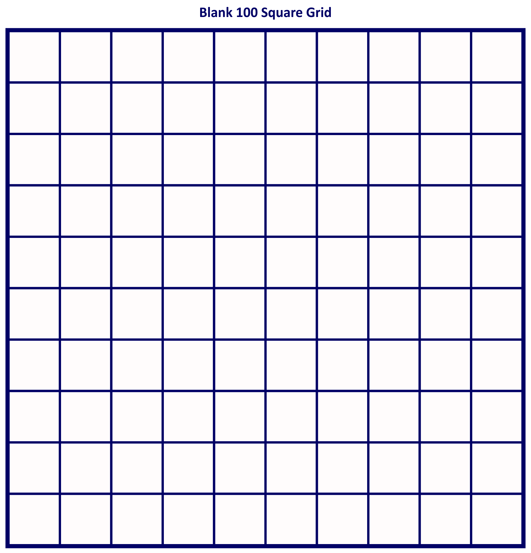 100 Square Grid 10 Free PDF Printables Printablee Worksheets Library