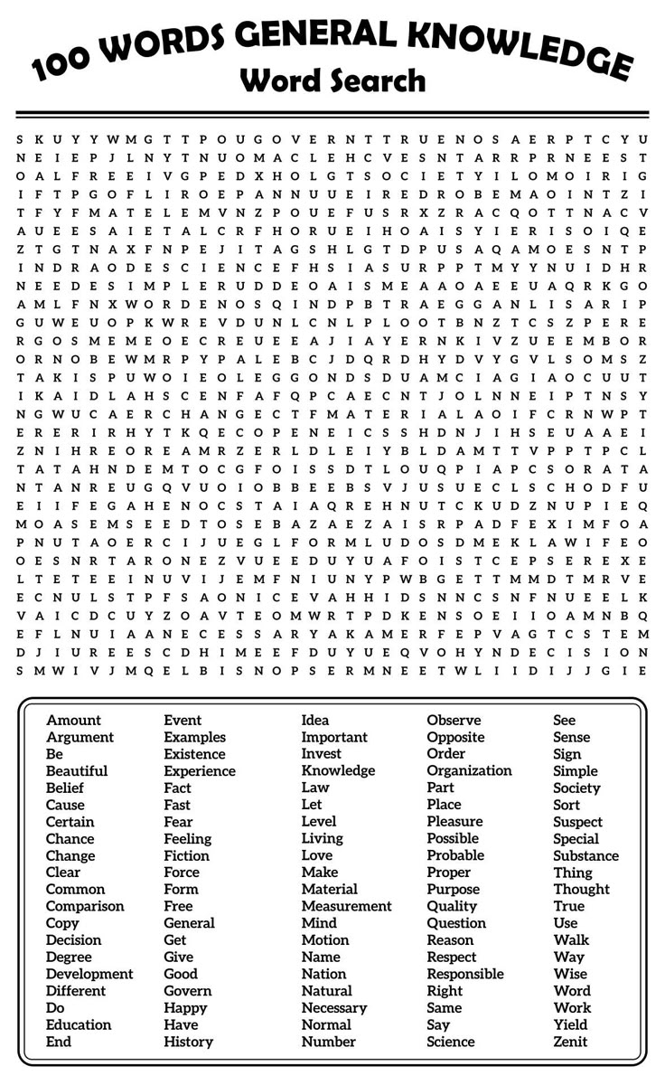 100 Word Word Searches 20 Free PDF Printables Printablee