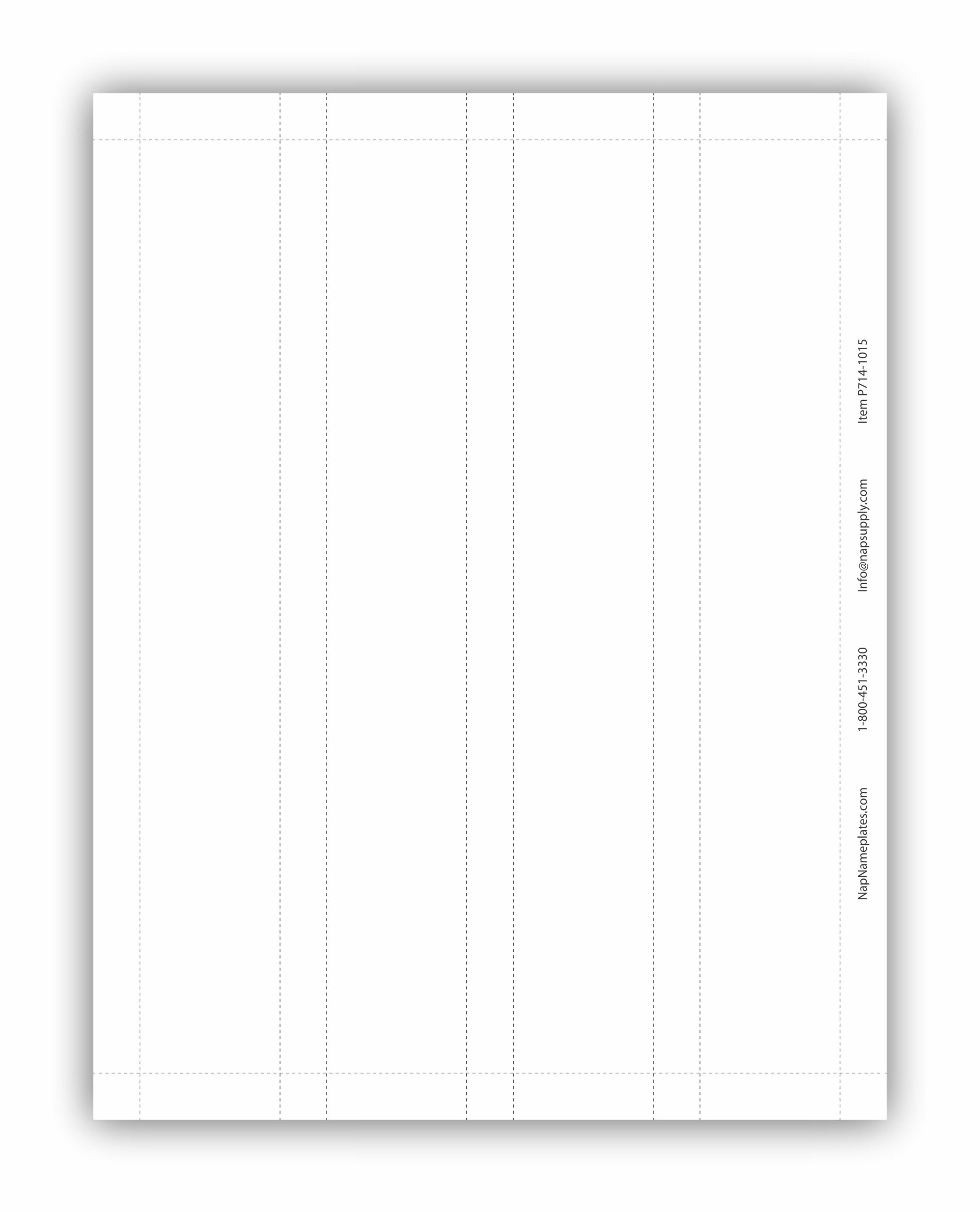 10x1 5 Printable Paper Name Plates For Offices NapNameplates