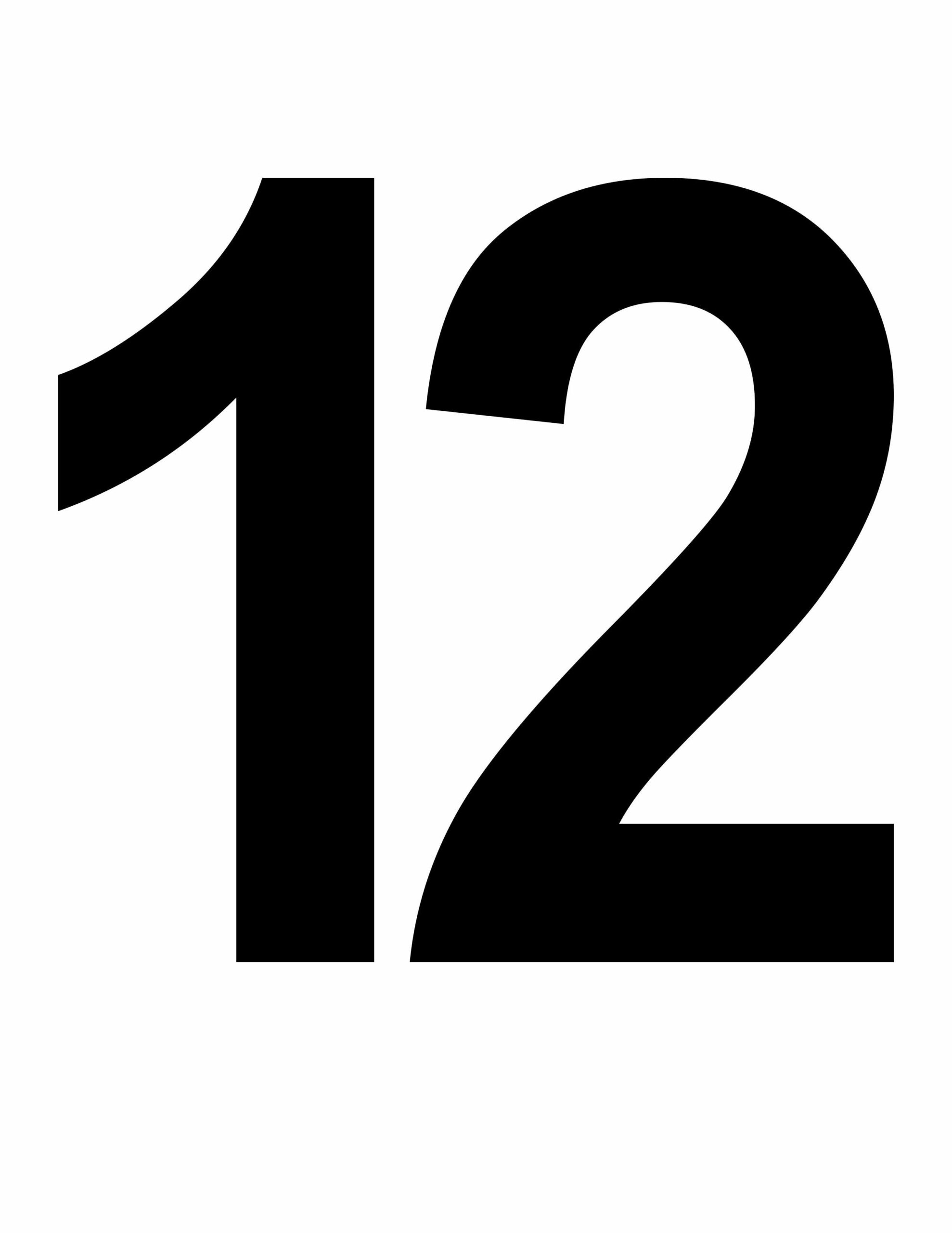 12 Large Printable Number Alien Schooler