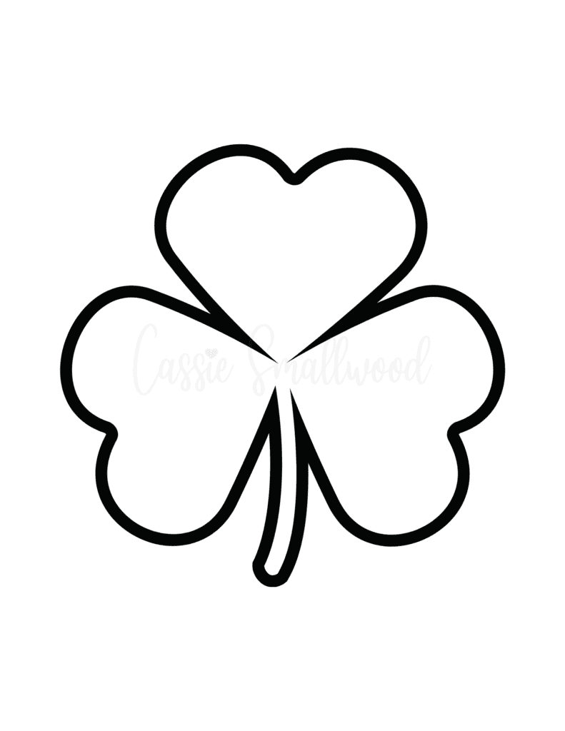 Shamrock Template Printable