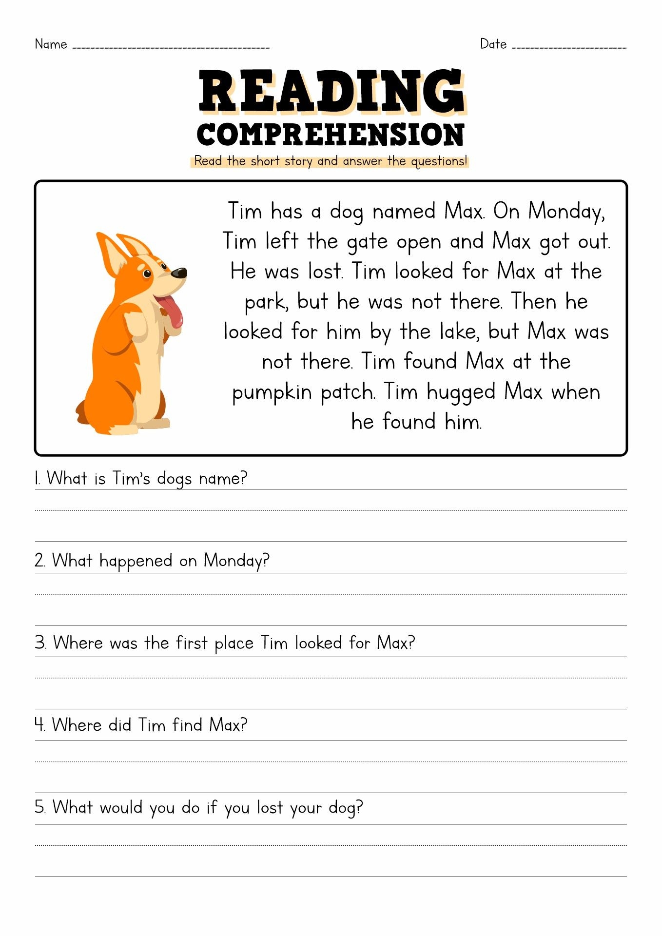 13 Short Story Reading Comprehension Worksheets Reading Worksheets Library 13 Short Story Reading Comprehension Worksheets Reading Worksheets Library