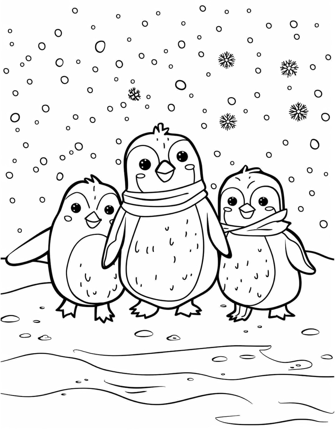 winter coloring pages printable pdf