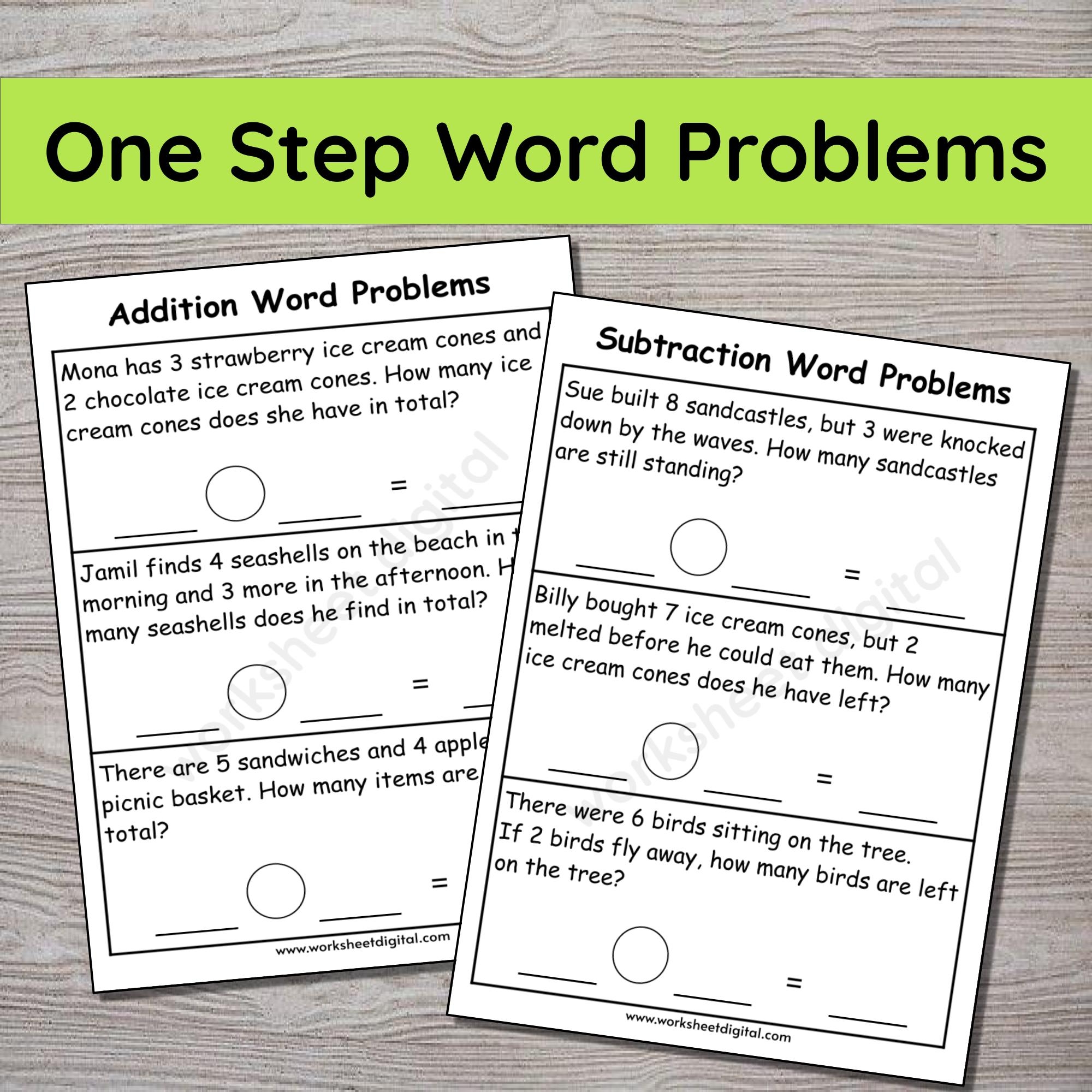 1st 2nd Grade Math Word Problems Worksheet PDF Etsy 1st 2nd Grade Math Word Problems Worksheet PDF Etsy