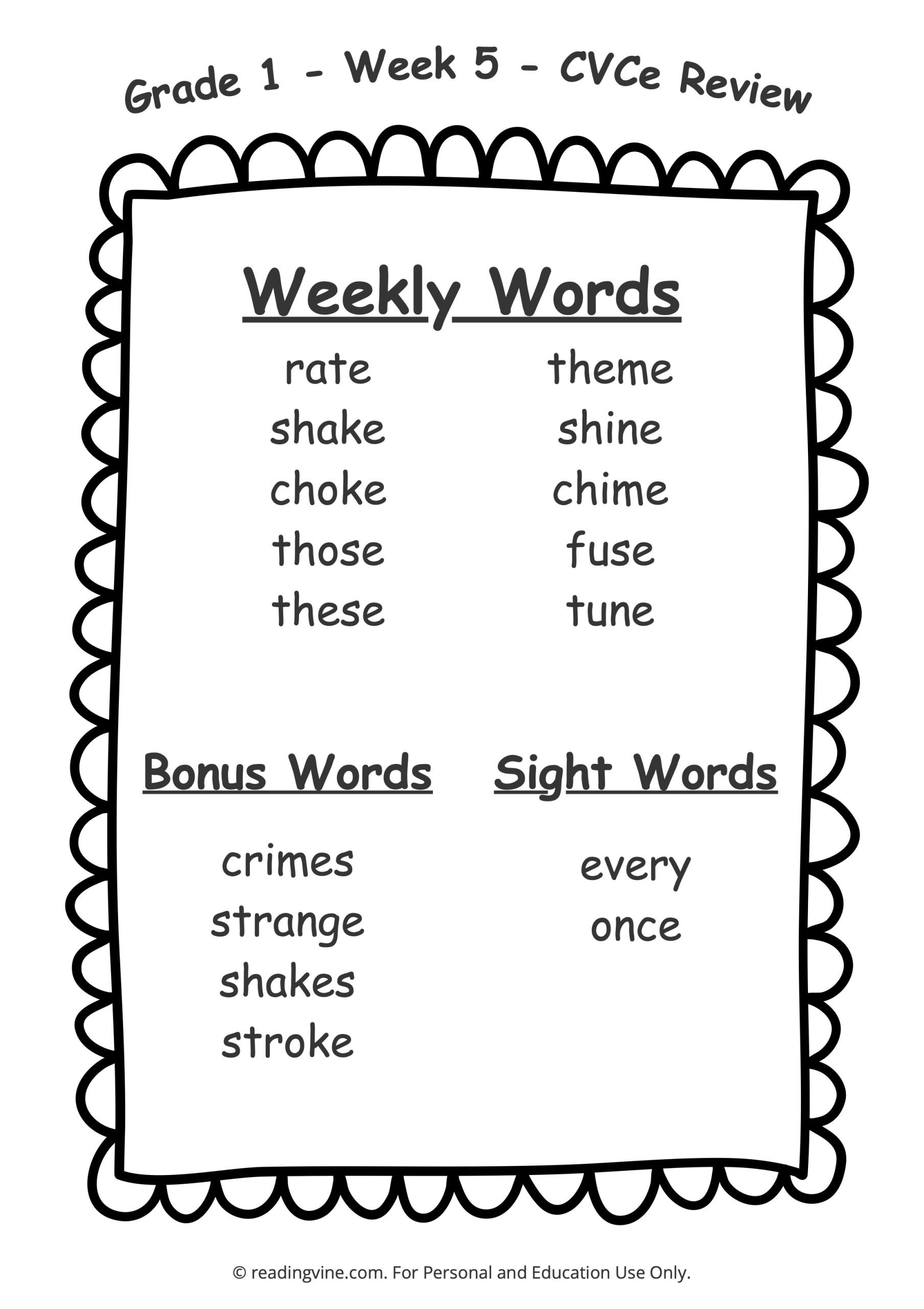 reading test for 1st graders