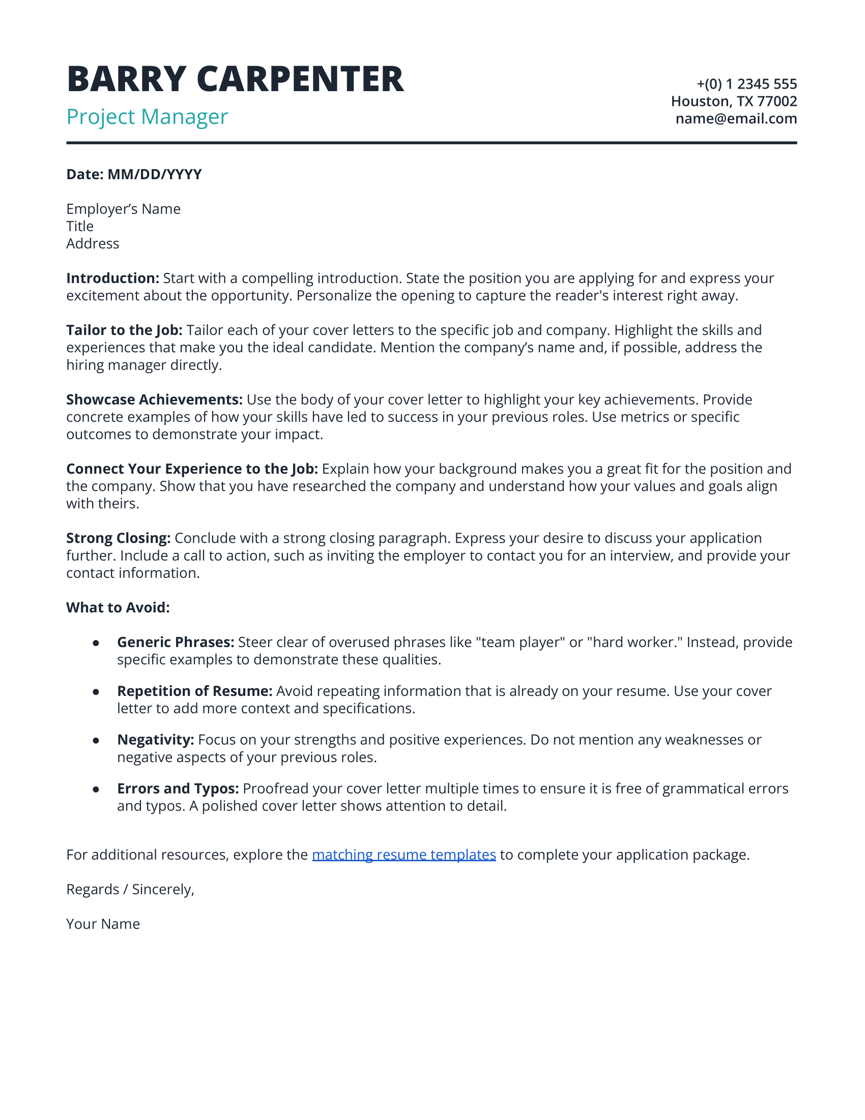 20 Cover Letter Google Docs Templates Free Downloads 