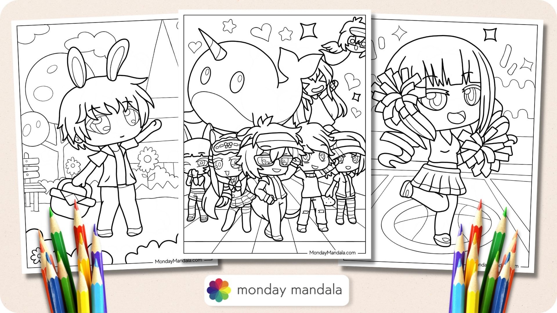 20 Gacha Life Coloring Pages Free PDF Printables 