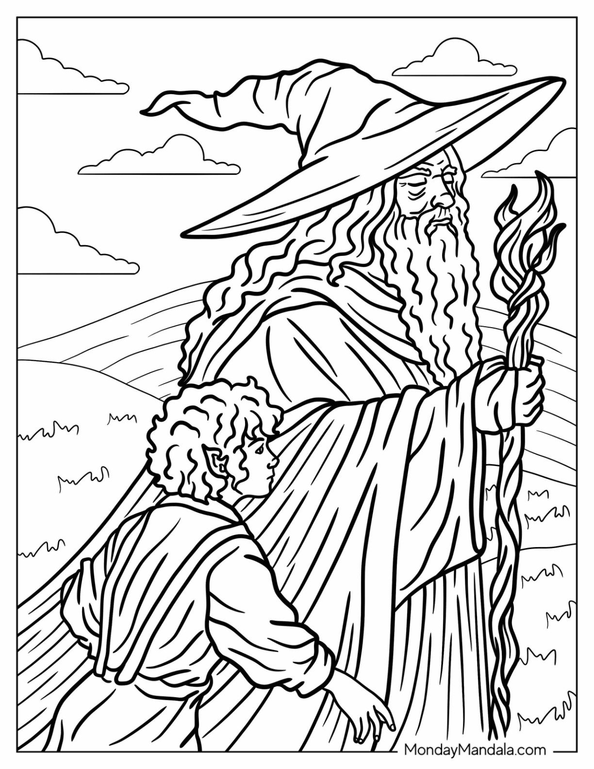 20 Lord Of The Rings Coloring Pages Free PDF Printables 