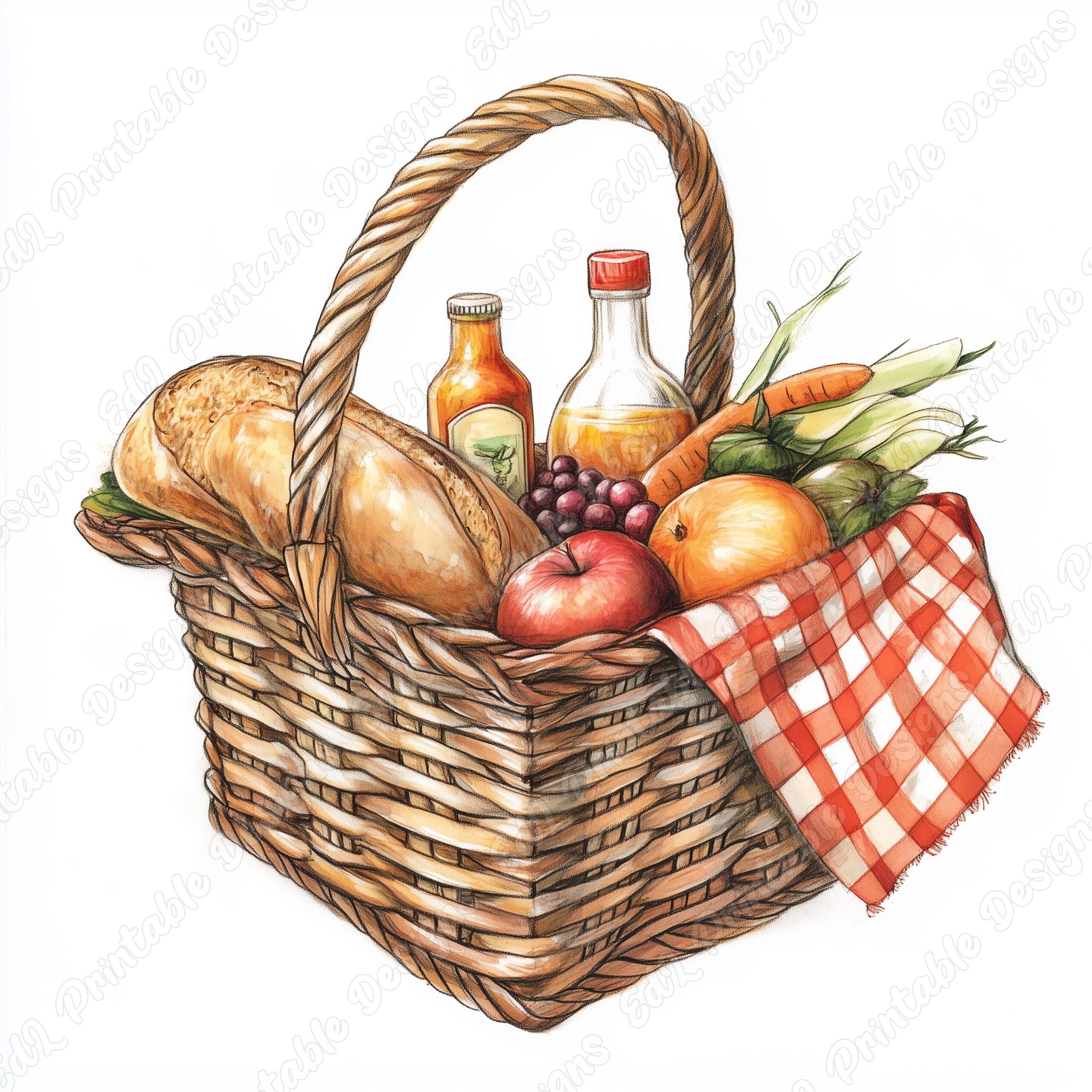 Printable Picnic Basket