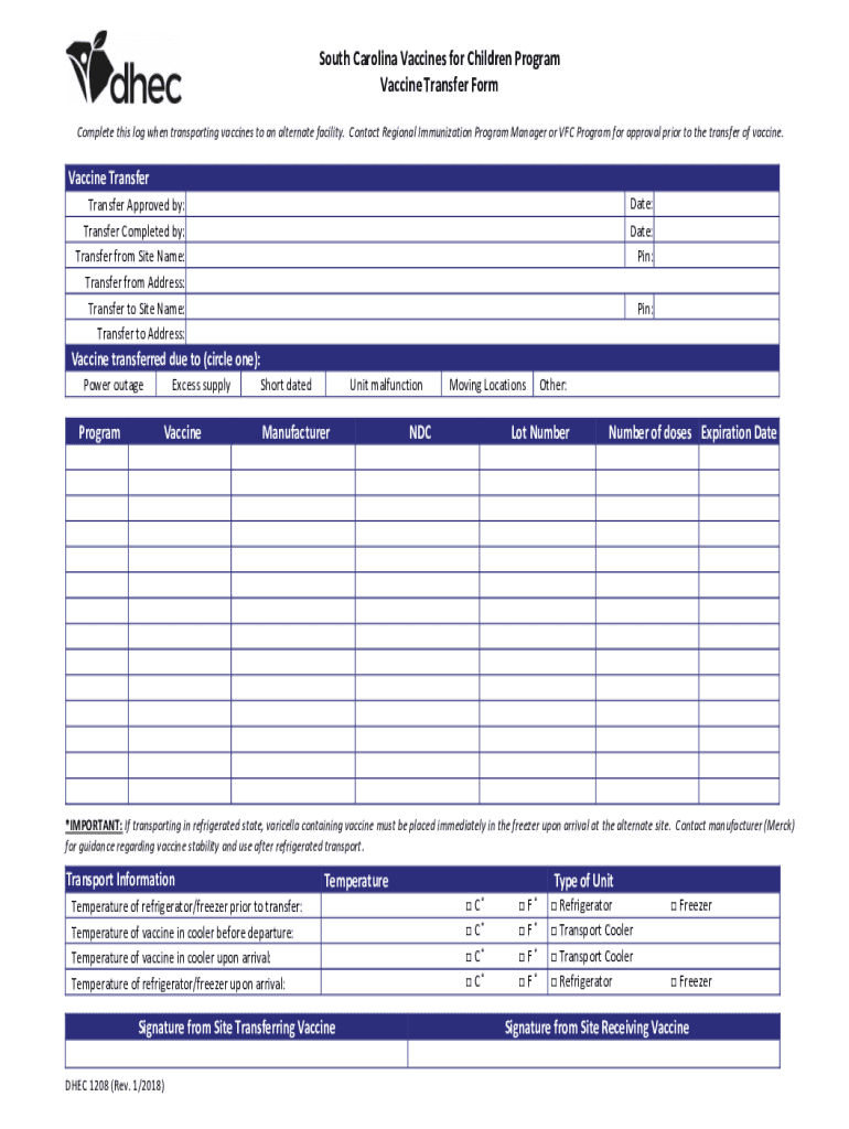 2018 2025 Form SC DHEC 1208 Fill Online Printable Fillable Blank PdfFiller 2018 2025 Form SC DHEC 1208 Fill Online Printable Fillable Blank PdfFiller