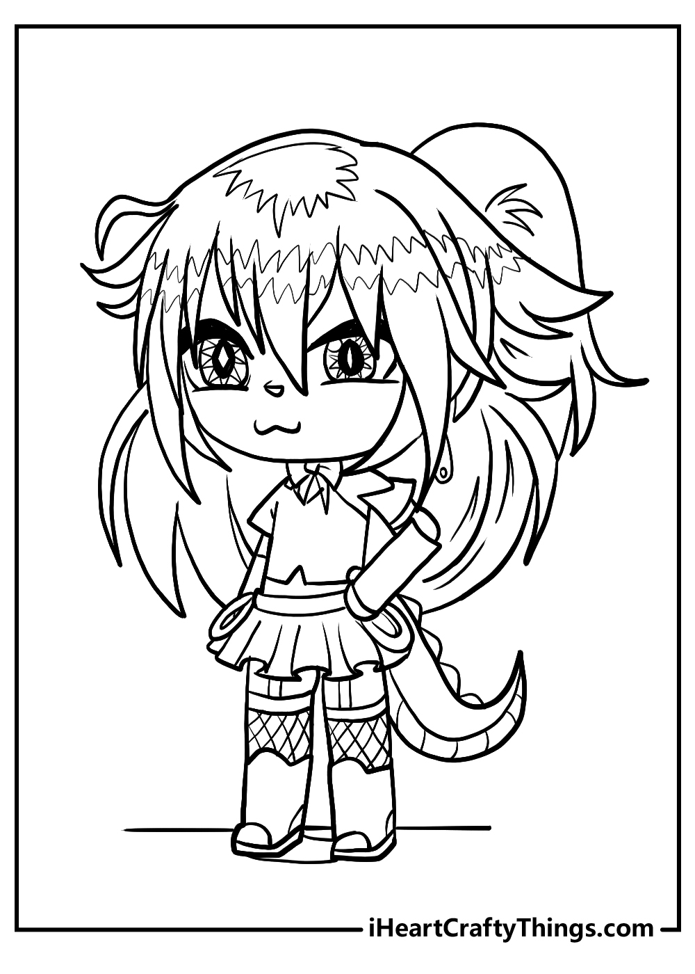 Gacha Life Printable Coloring Pages