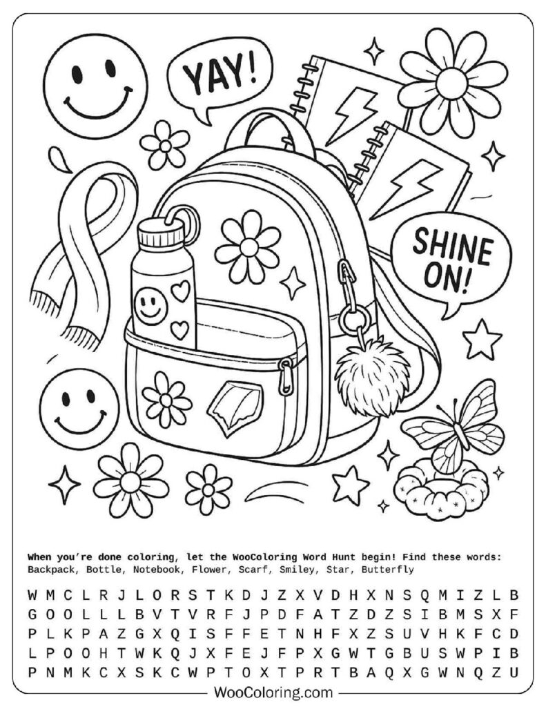 28 Preppy Coloring Pages Free PDF To Print Woo Coloring