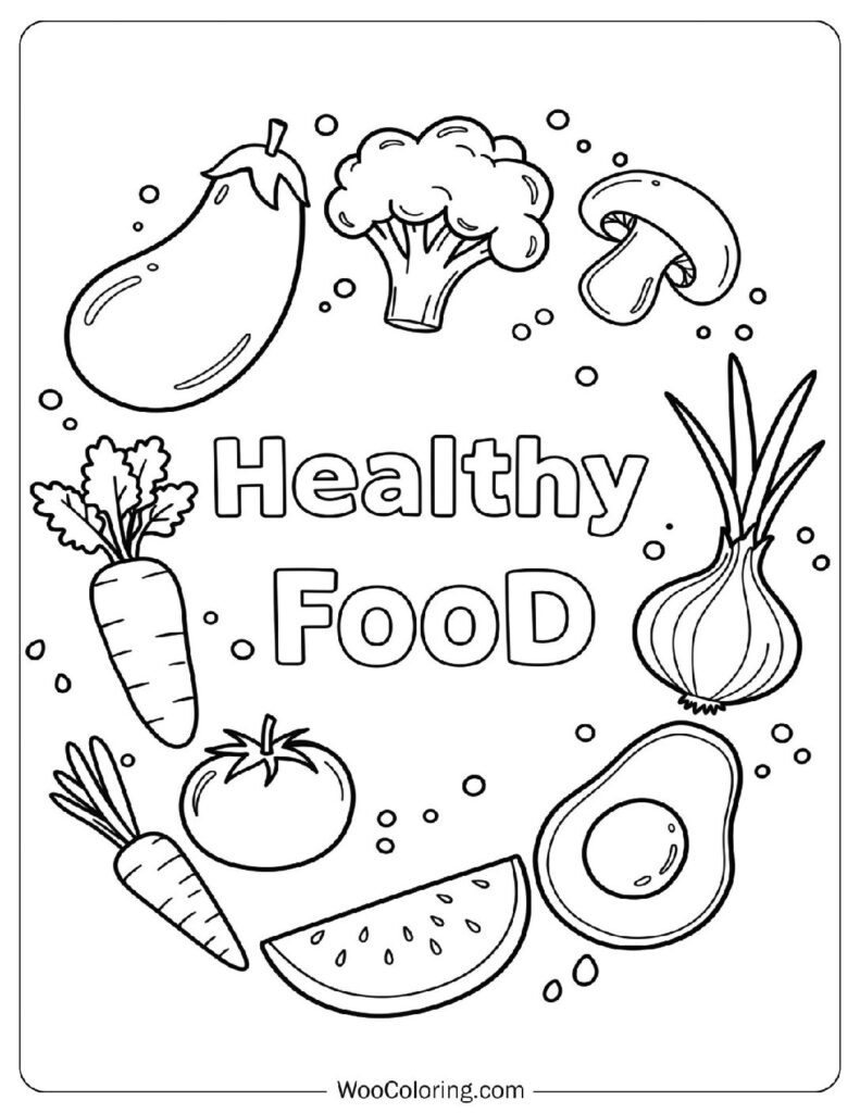 28 Vegetable Coloring Pages Free PDF To Print Woo Coloring