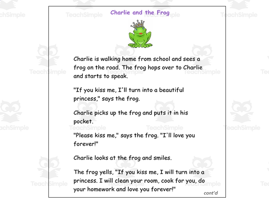 2nd Grade Reading Comprehension Passages Funny Stories By Teach Simple