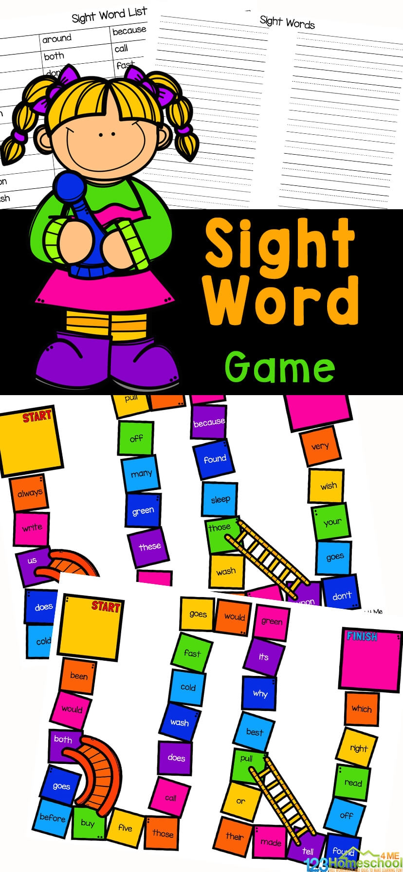 2nd Grade Sight Word Games 123 Homeschool 4 Me