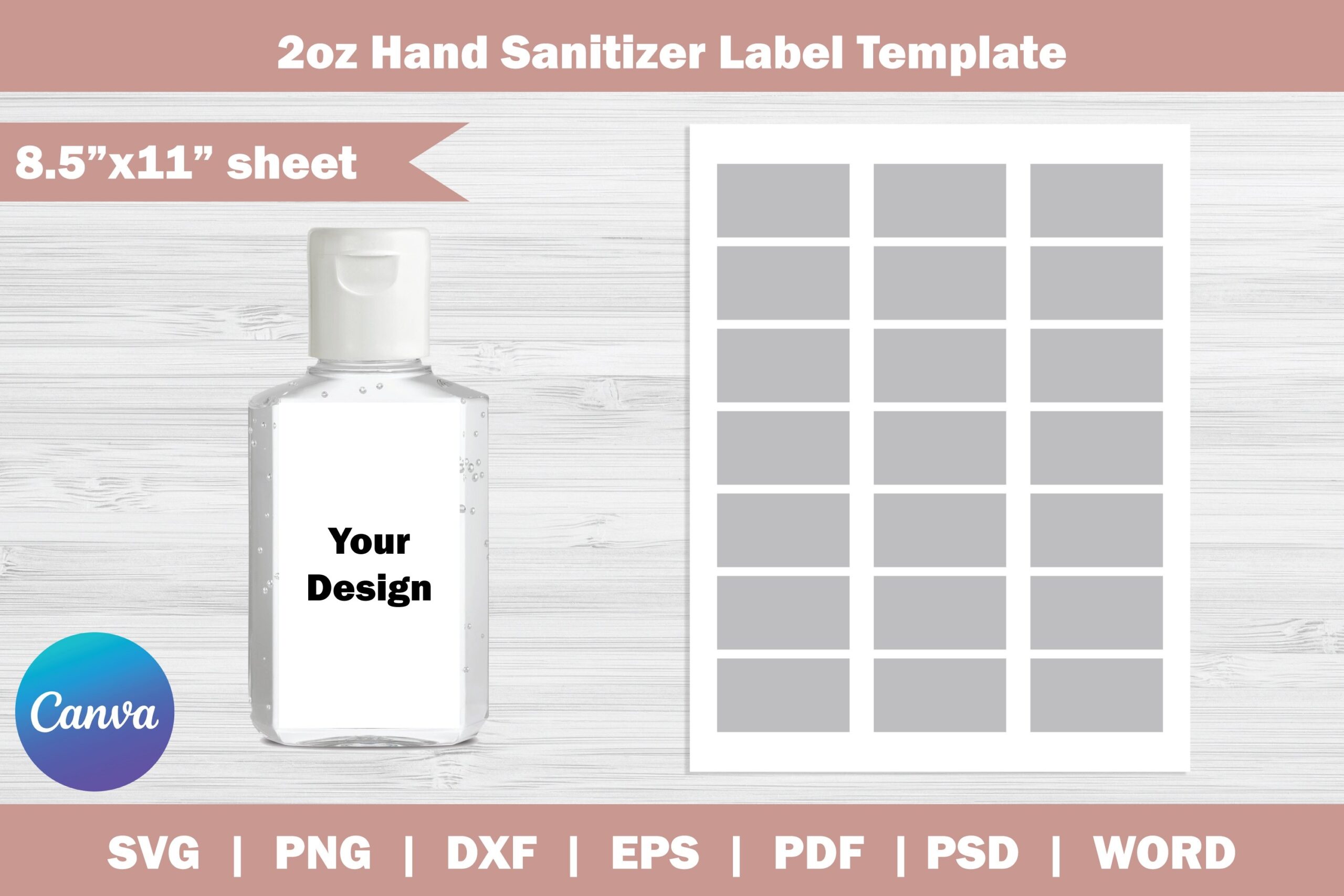 hand sanitizer template