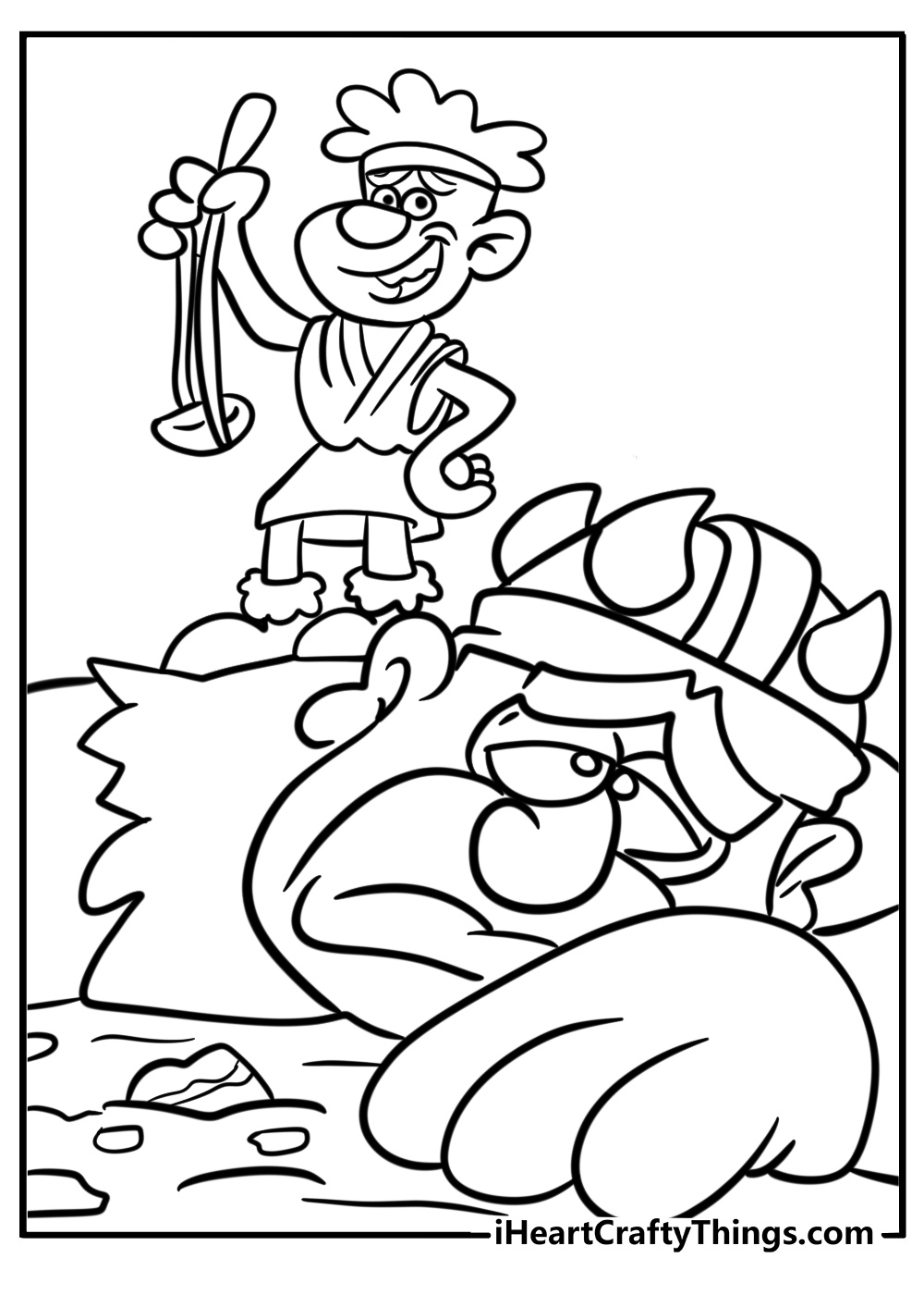 coloring pages of david and goliath