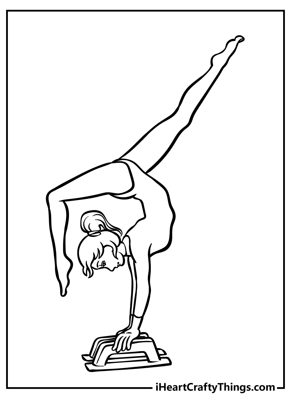 printable gymnastics coloring pages