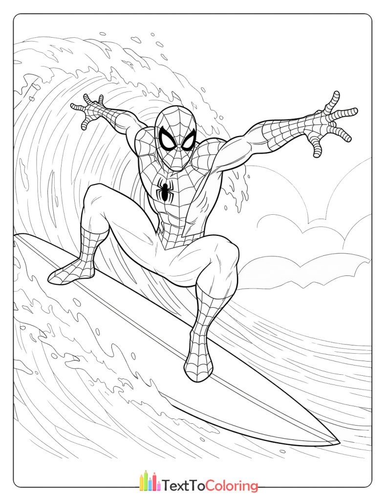 spider man coloring sheets