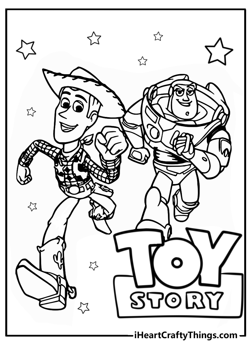Woody Toy Story Coloring Page
