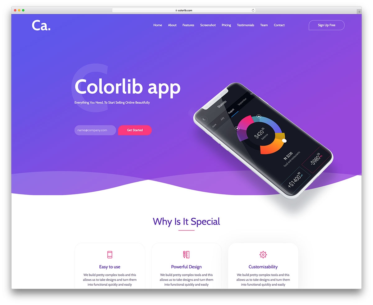 Mobile App Website Template