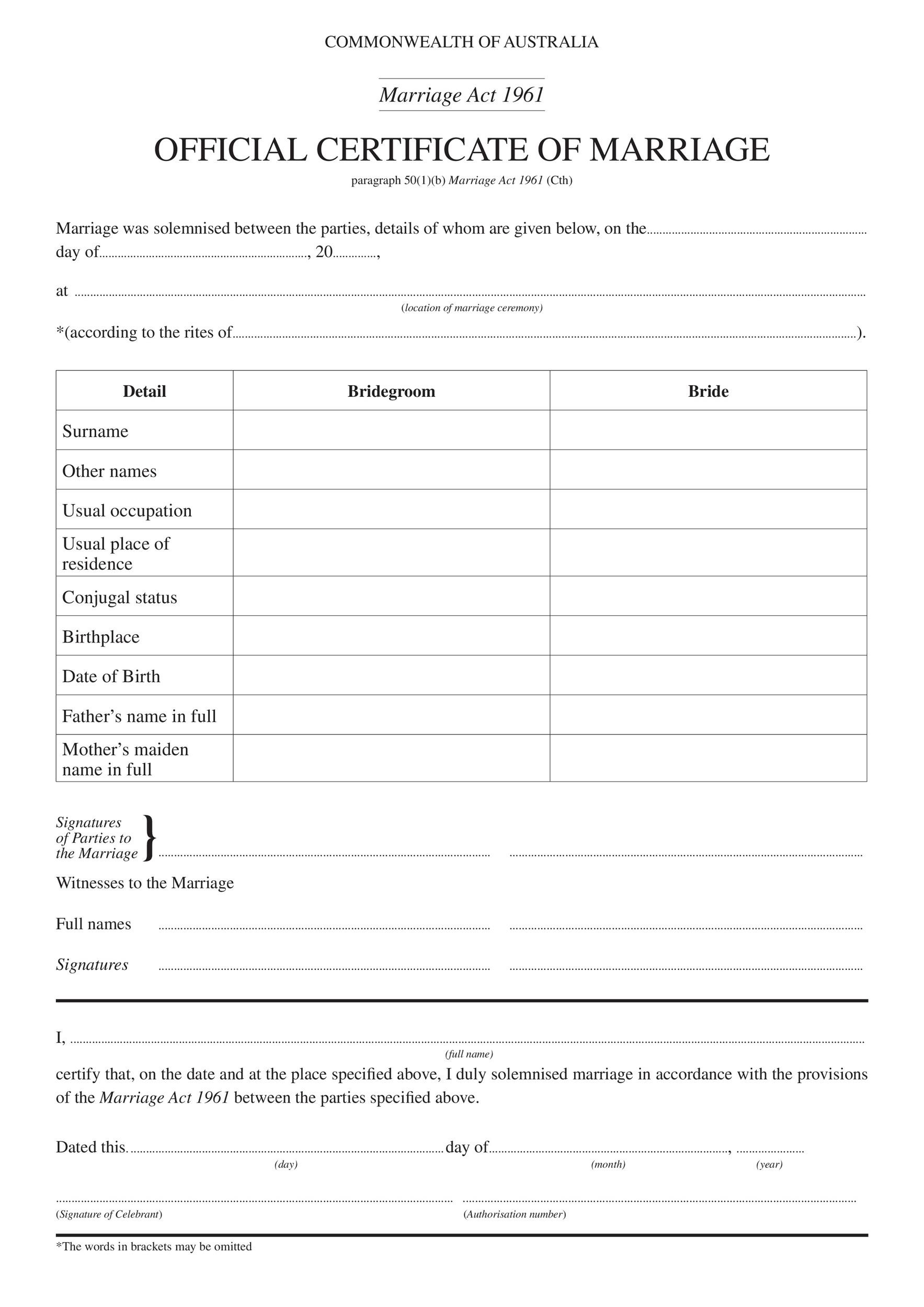 33 Marriage Contract Templates Standart Islamic Jewish TemplateLab