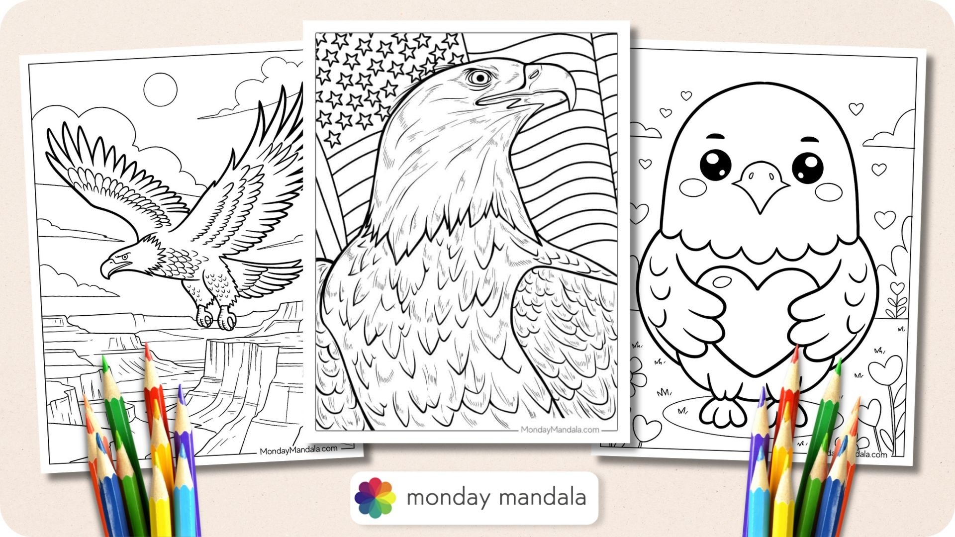 35 Bald Eagle Coloring Pages Free PDF Printables 