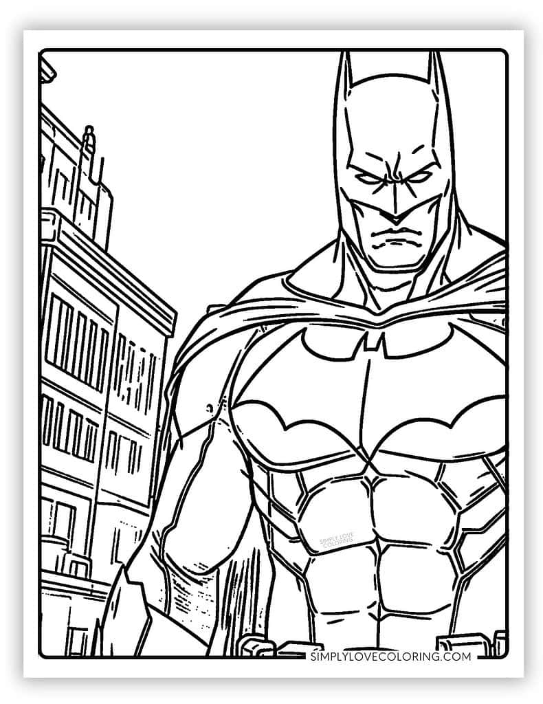 batman printable coloring pages
