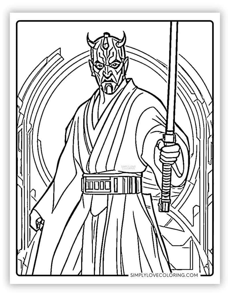 38 Stars Wars Coloring Pages Free PDF Printables Simply Love Coloring