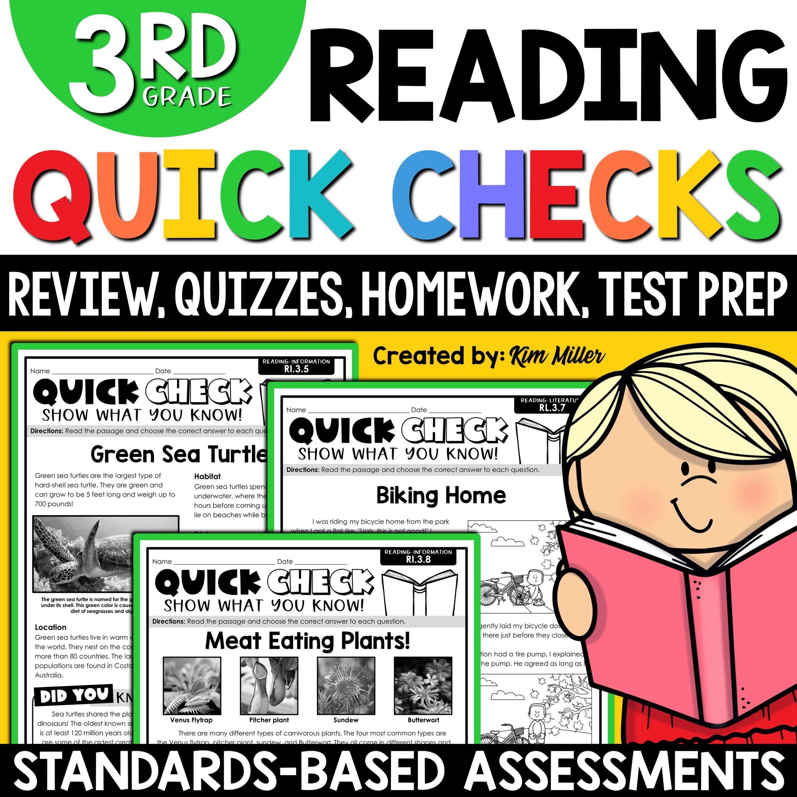 3rd Grade Reading Comprehension Passages Questions Review Assessments Homework A Love Of Teaching Kim Miller 3rd Grade Reading Comprehension Passages Questions Review Assessments Homework A Love Of Teaching Kim Miller