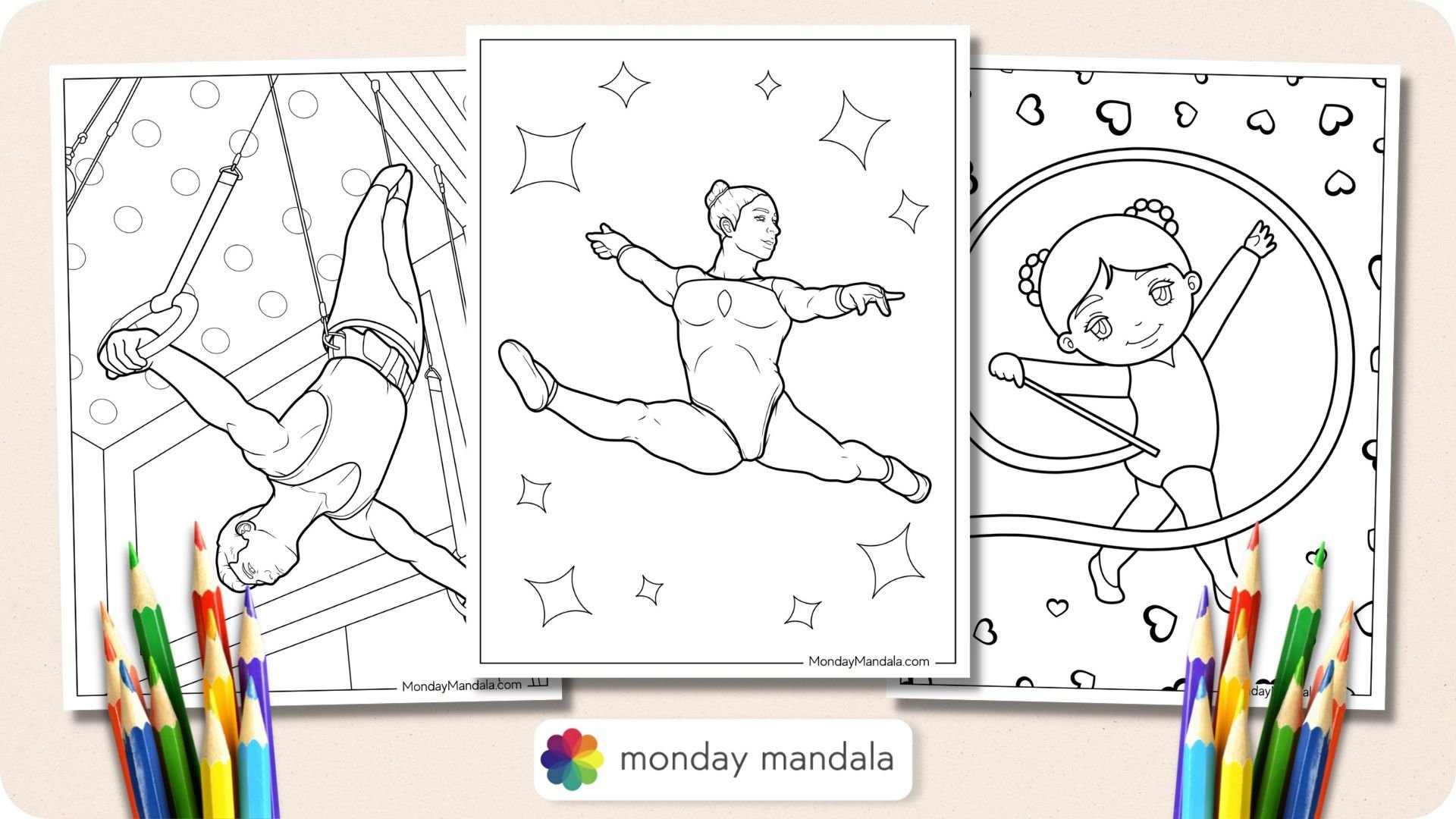 41 Gymnastics Coloring Pages Free PDF Printables 