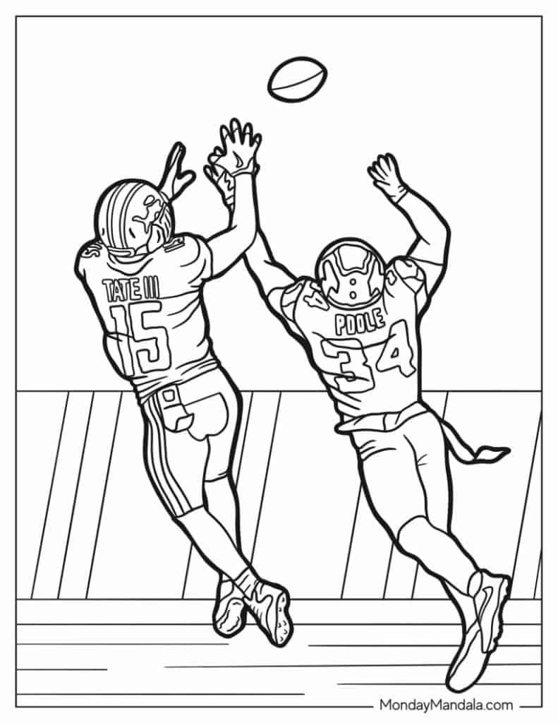 Printable Coloring Pages Football