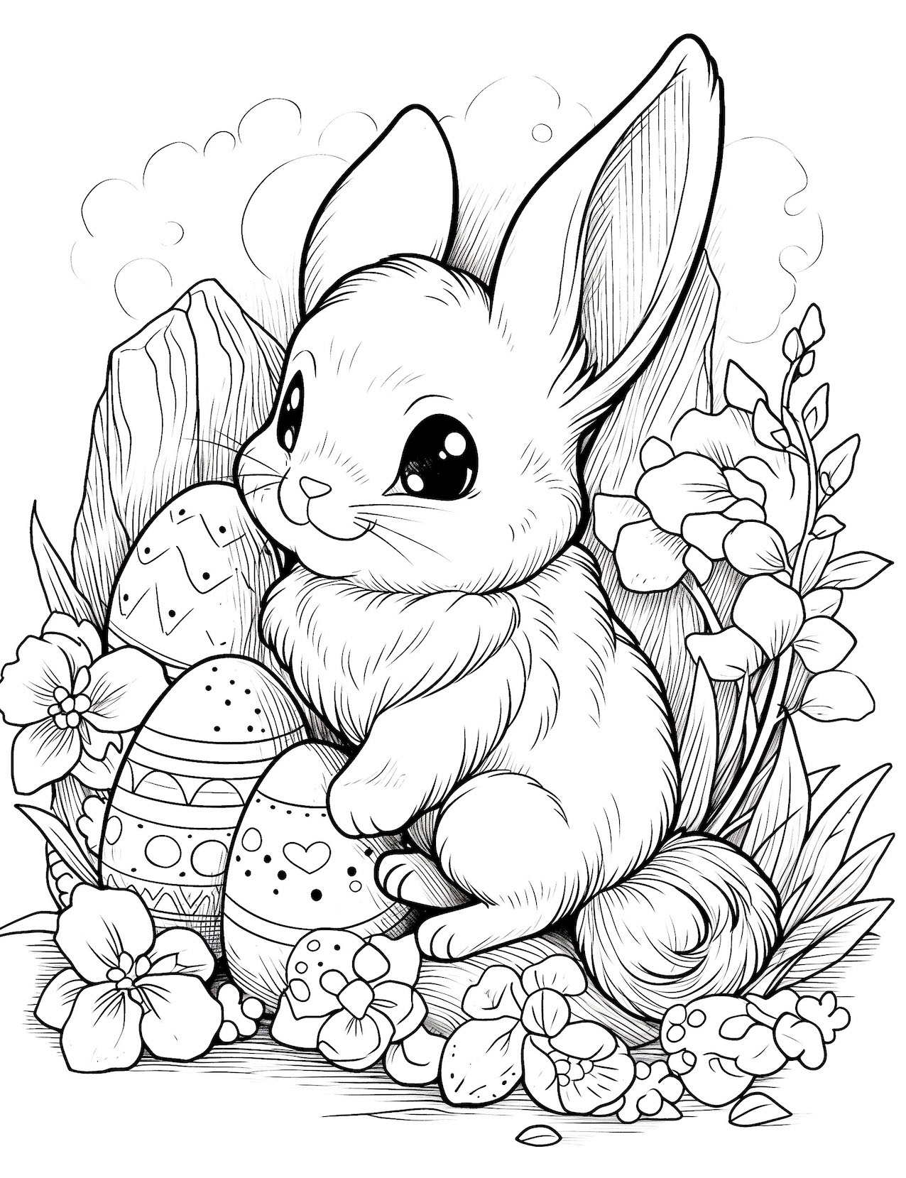 44 Cute Bunny Coloring Pages For Kids And Adults Our Mindful Life
