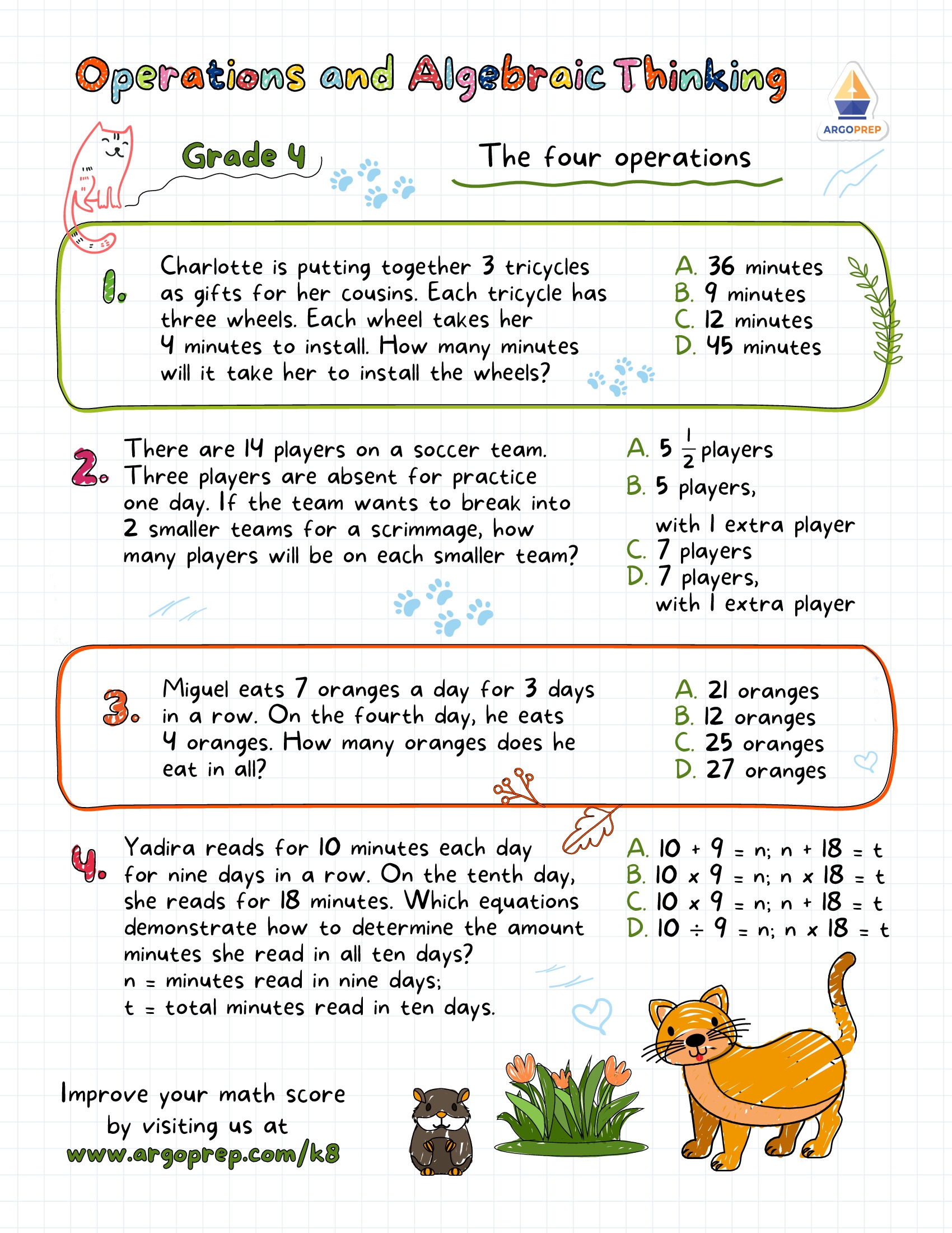 english worksheets 4th grade