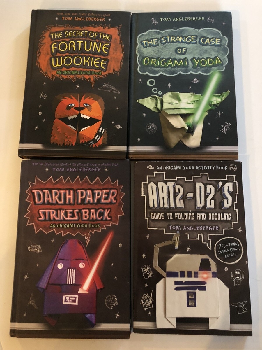 4x Star Wars ORIGAMI YODA Books R2D2 Darth Paper Fortune Wookiee EBay