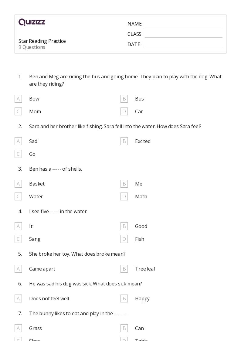 50 Reading Worksheets For 1st Grade On Quizizz Free amp Printable Worksheets Library