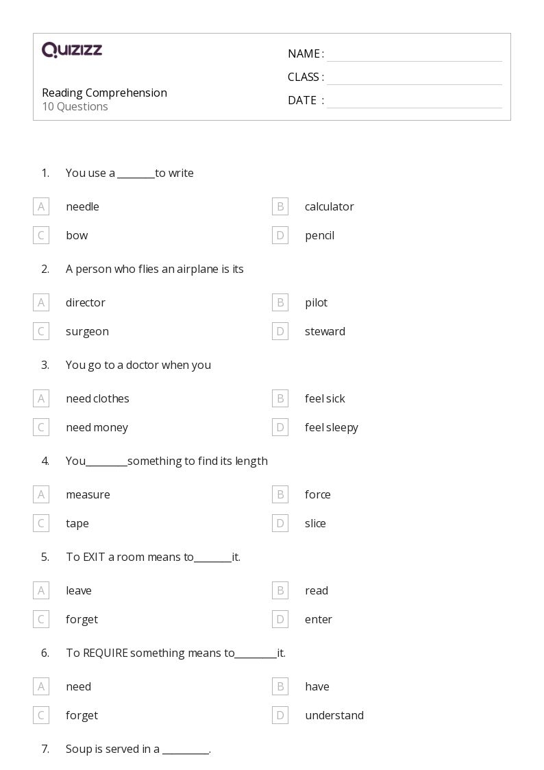50 Reading Worksheets For 6th Grade On Quizizz Free amp Printable Worksheets Library