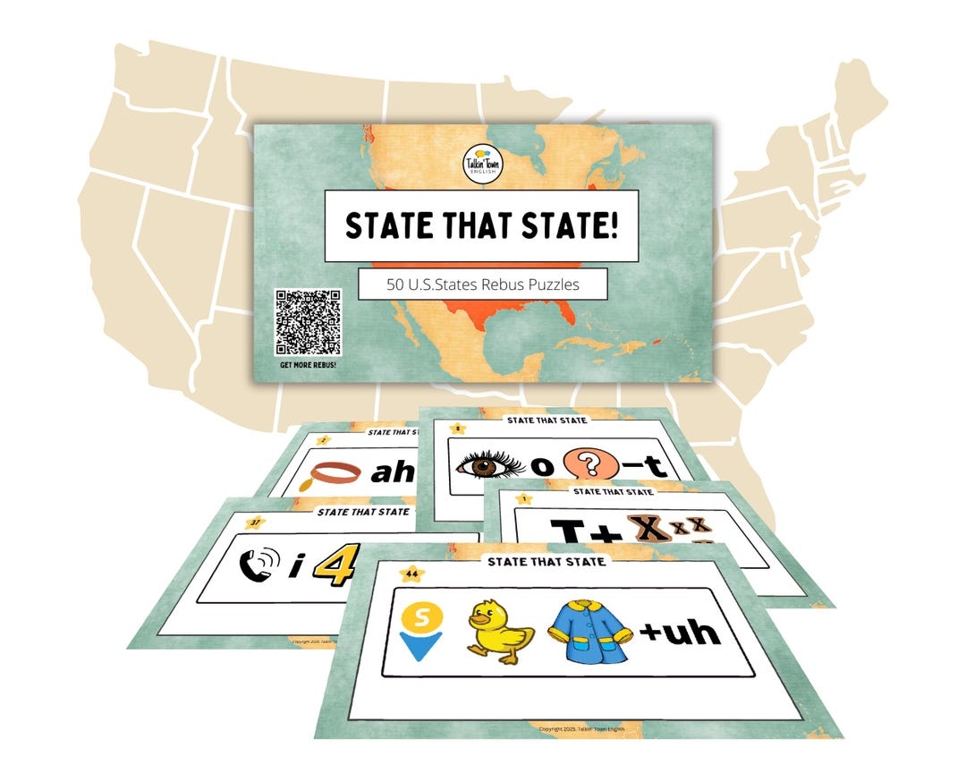 50 State Rebus Picture Puzzles Geography Brain Teaser PDF And Presentation Set Warm Up For ESL GATE Brain Break Or Bell Ringer Pictogram Etsy 50 State Rebus Picture Puzzles Geography Brain Teaser PDF And Presentation Set Warm Up For ESL GATE Brain Break Or Bell Ringer Pictogram Etsy