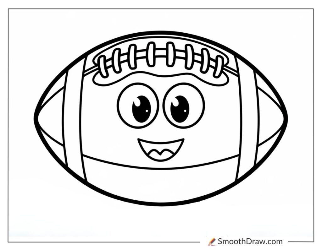 53 Football Coloring Pages Smooth Draw