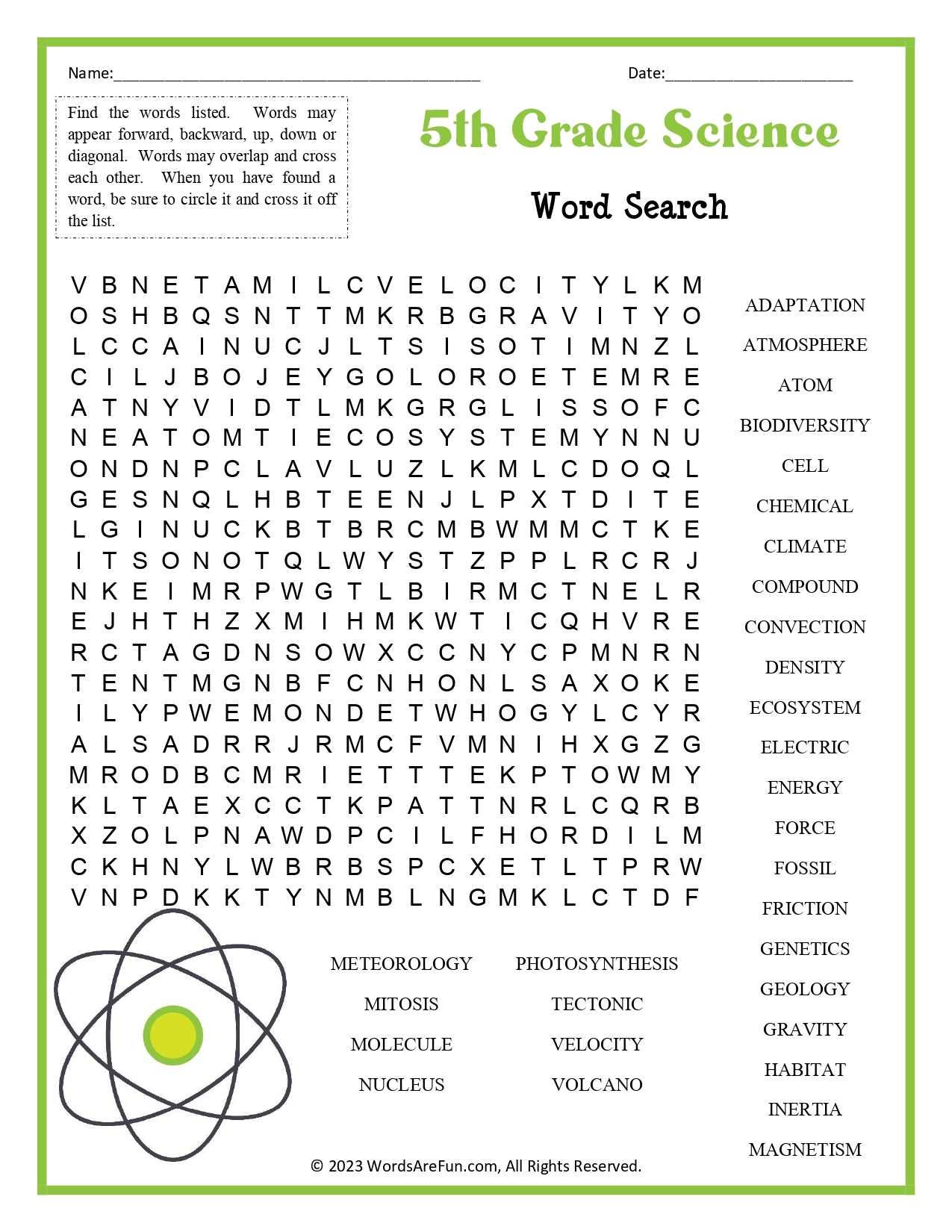 science word search puzzles science word search puzzles