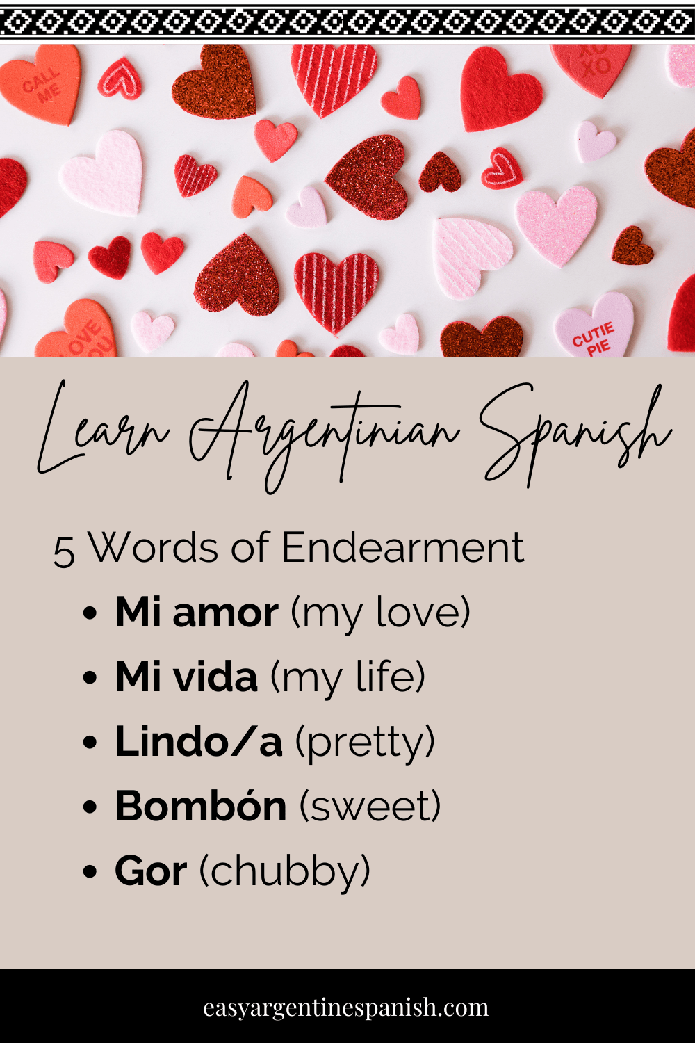 terms of endearment spanish