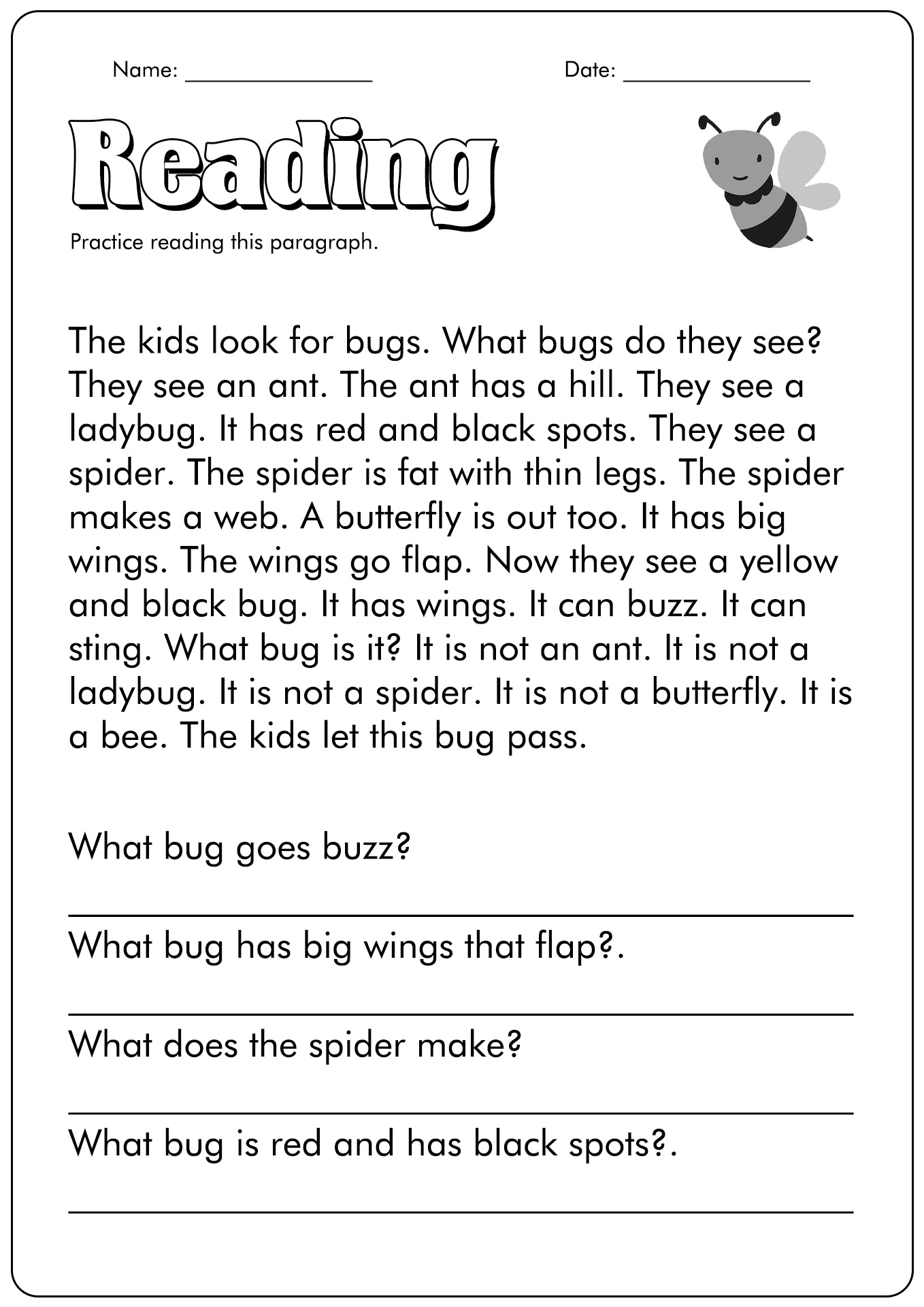 1st grade reading comprehension pdf