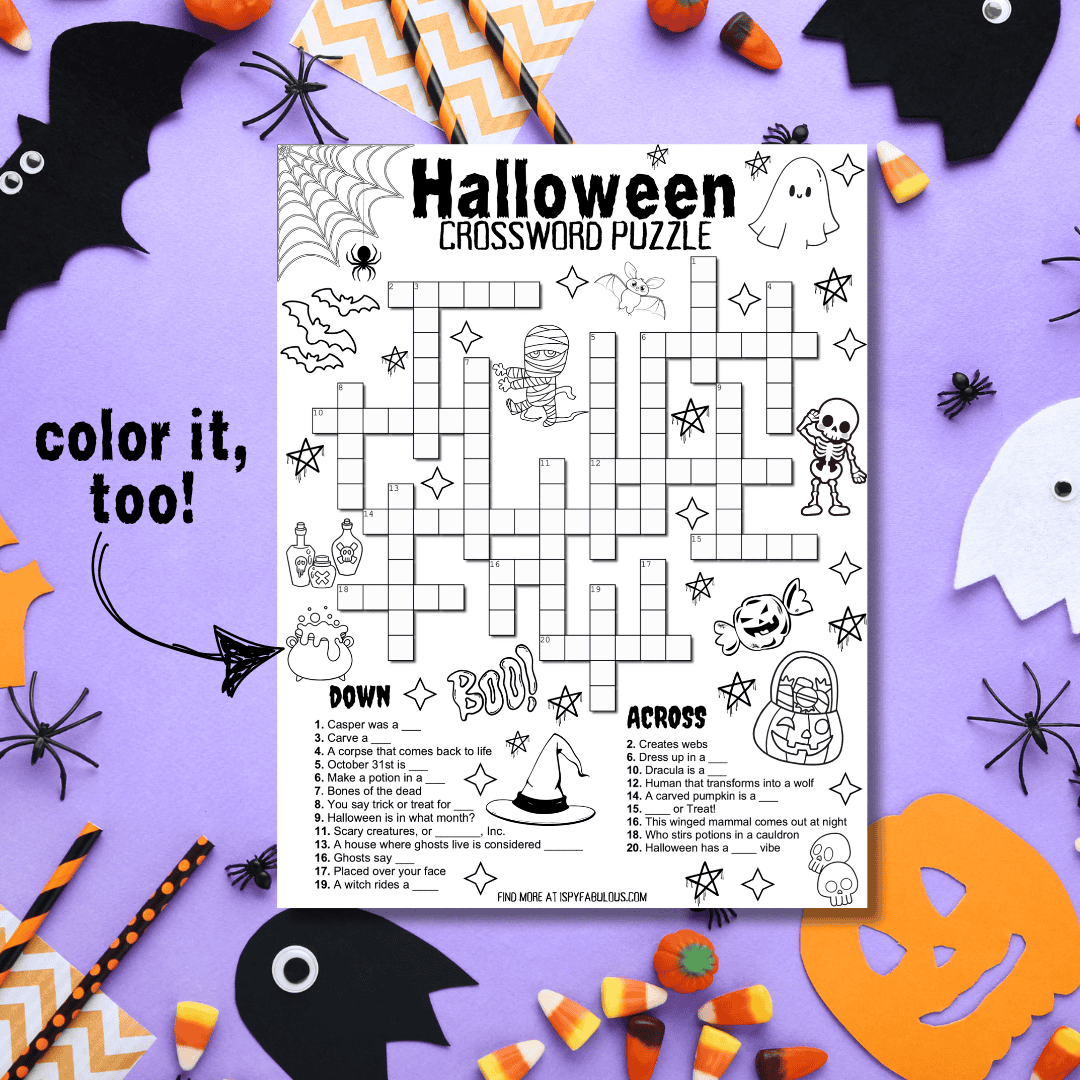 crossword puzzle for kids