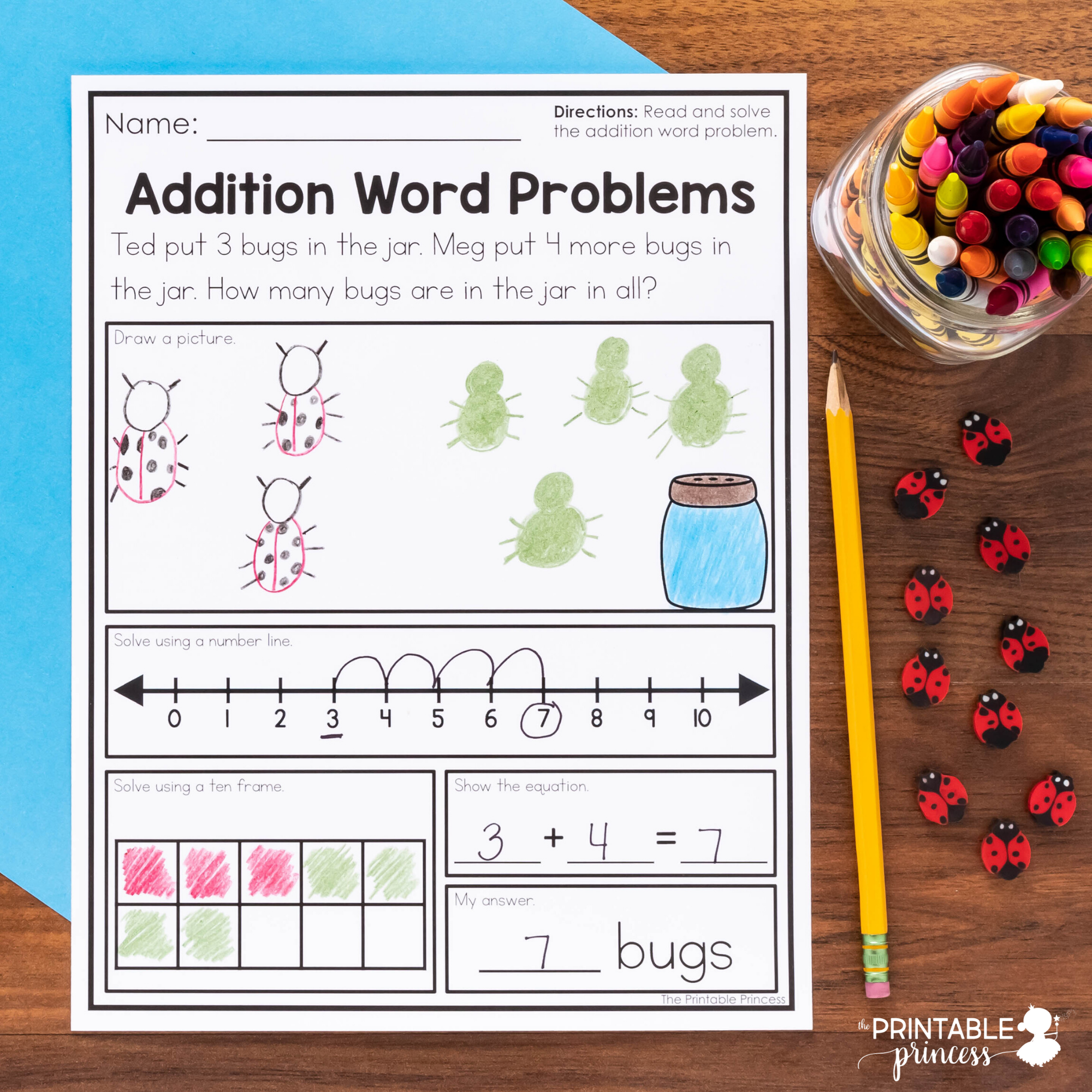 Addition And Subtraction Word Problems The Printable Princess