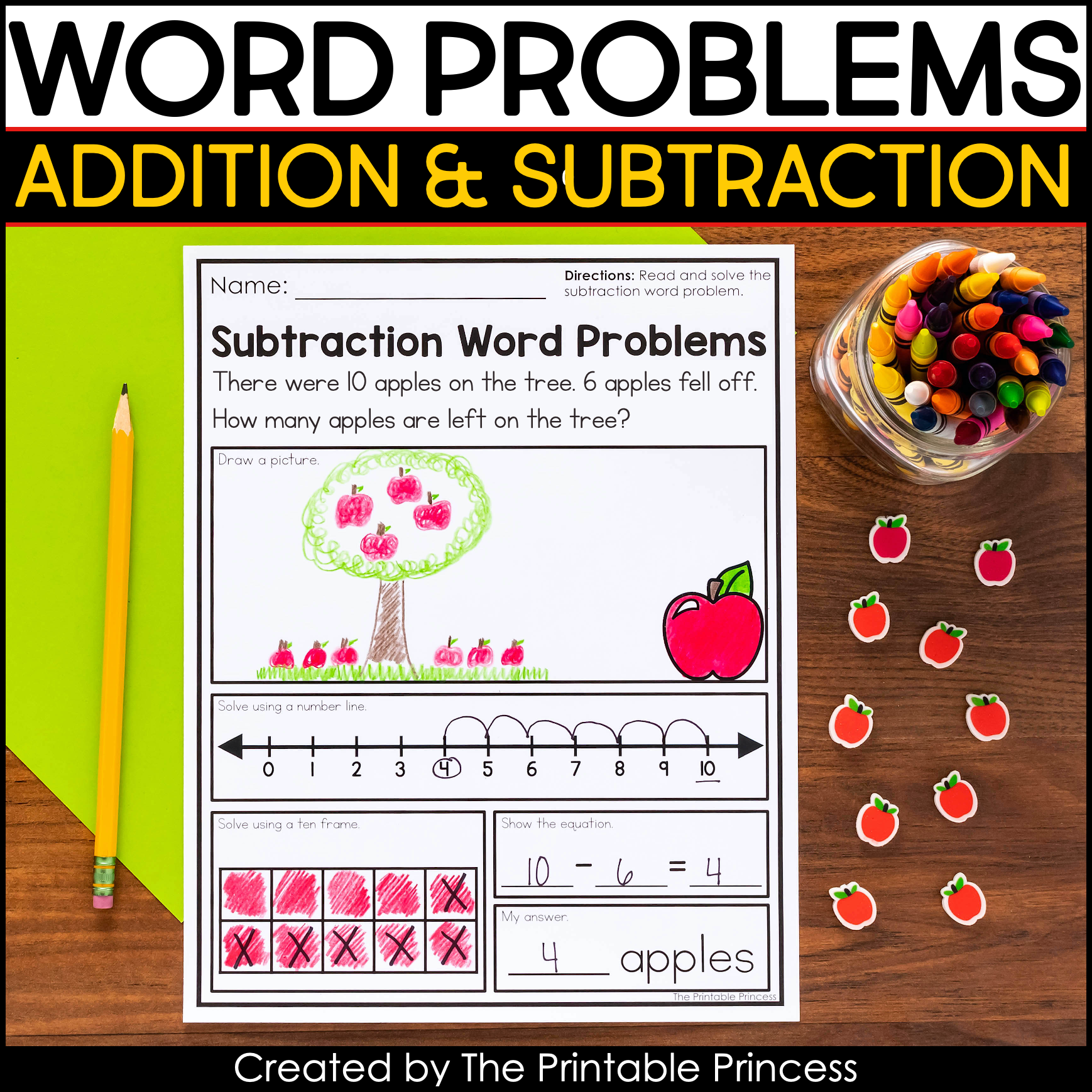 Addition And Subtraction Word Problems The Printable Princess Addition And Subtraction Word Problems The Printable Princess