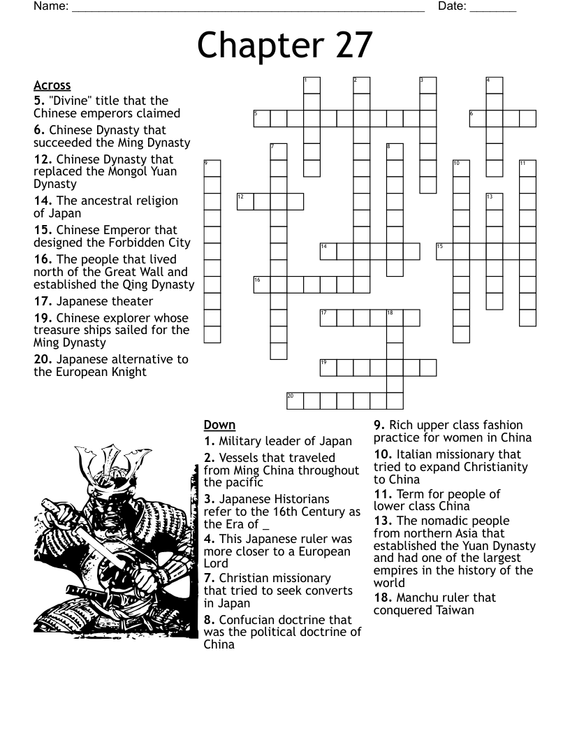 Age Of Exploration Crossword WordMint