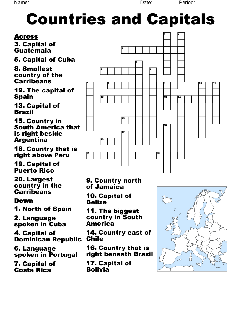 Age Of Exploration Crossword WordMint